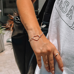 Pulsera Oval con Corazón en internet