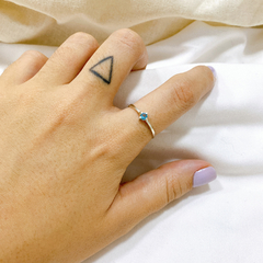 Anillo Solitario Skinny