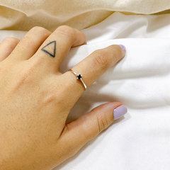 Anillo Solitario Skinny - tienda online