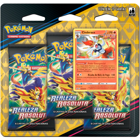 Blister Triplo Cinderace Realeza Absoluta COPAG Original