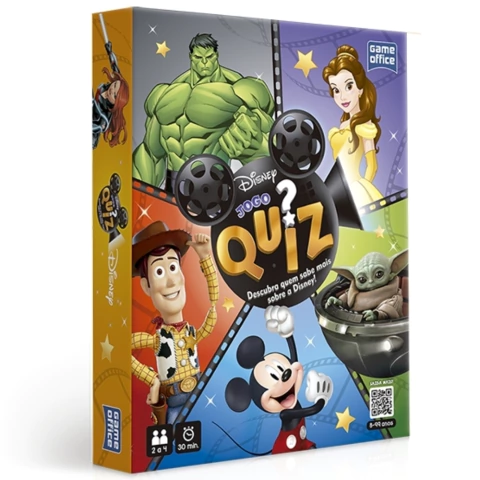JOGO DE TABULEIRO QUIZ DA DISNEY TOYSTER BRINQUEDO CARTAS PERGUNTAS RESPOSTAS PIXAR MARVEL STAR WARS