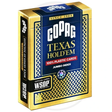 Baralho De Poker COPAG Texas Hold'em de plástico produzido em PVC de alta qualidade | Naipe Grande | Original e Lacrado na internet