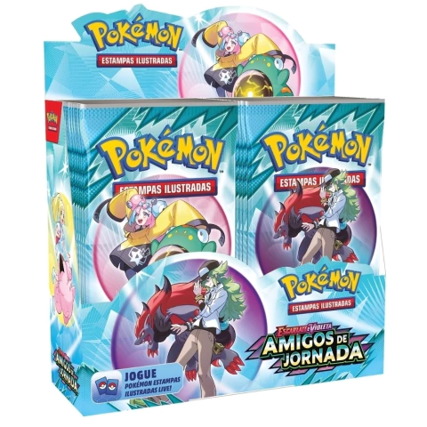 BOOSTER BOX 36 PACOTES AMIGOS DE JORNADA EV9 ESCARLATE E VIOLETA COPAG POKÉMON TCG CARTAS DISPLAY PT