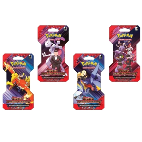 BLISTER UNITÁRIO RIVAIS PREDESTINADOS EV10 COLEÇÃO ESCARLATE COPAG BOOSTER CARTA POKÉMON PACOTE TCG