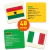 JOGO EDUCATIVO PAÍSES E SUAS BANDEIRAS 48PEÇAS TOYSTER BRINQUEDO INFANTIL EDUCATIVO HISTÓRIA GEOGRAFIA PÔSTER MAPA MUNDI - comprar online