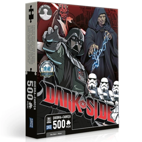 QUEBRA CABEÇA STAR WARS VILÕES DARK SIDE 500PEÇAS EDIÇÃO ESPECIAL TOYSTER DARTH VADER MAUL PALPATINE