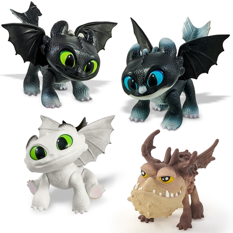 Boneco Articulado 30cm Baby Dragões Como Treinar Seu Dragão Filhotes Banguela Dawn Dusk Eclipse Batatão Pupee