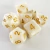KIT 7 DADOS DICE BRANCO PEROLADO CENTRAL JOGO TABULEIRO RPG MESA NÚMERO DOURADO D4 D6 D8 D10 D12 D20 - comprar online
