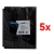 Imagem do Folha Preta Premium para Fichário 18 bolsos 3x3 Central Cartas Pokémon Magic Álbum Pasta Tamanho A4