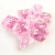 KIT 7 DADOS DICE ROSA CLARO TRANSLÚCIDO CENTRAL JOGO TABULEIRO RPG MESA BRANCO D4 D6 D8 D10 D12 D20