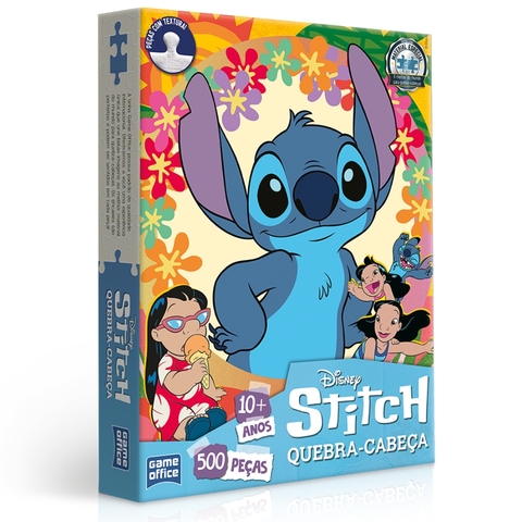 QUEBRA CABEÇA STITCH E LILO 500 PEÇAS TOYSTER PUZZLE DESENHO DISNEY GAMEOFFICE EDIÇÃO ESPECIAL FILME