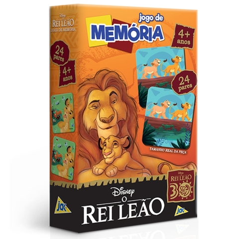 JOGO DE MEMÓRIA REI LEÃO 24 PARES TOYSTER DISNEY INFANTIL EDUCATIVO FILME BRINQUEDO THE LION OF KING