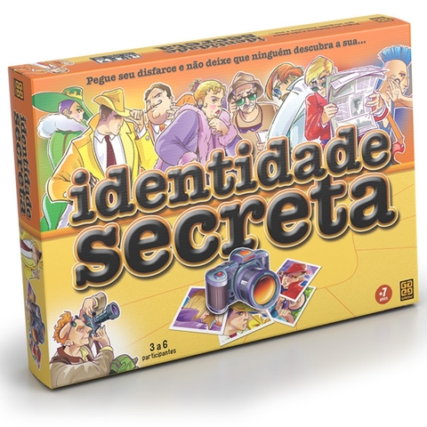 JOGO DE TABULEIRO IDENTIDADE SECRETA GROW BRINQUEDO INVESTIGADOR MISTÉRIO MESA FAMOSO DETETIVE CARTA