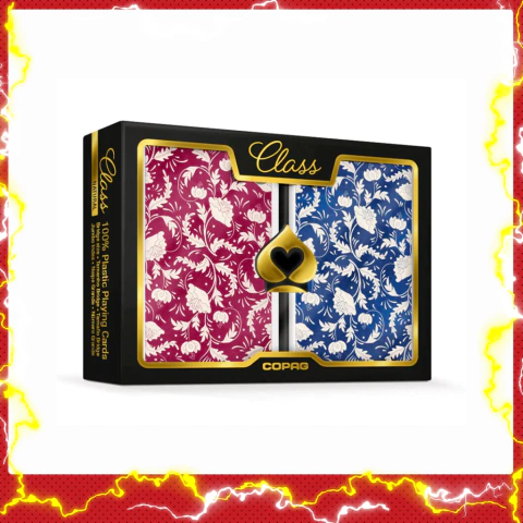 Baralho Class Natural Vermelho e Azul