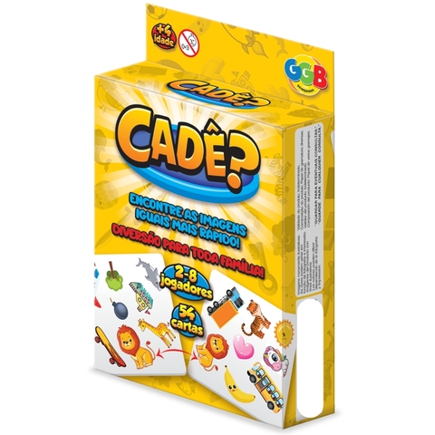 JOGO CADÊ? 54 CARTAS GGB DIVERSÃO BRINQUEDOS RACIOCÍNIO CRIANÇAS FAMÍLIA ACHEI ANIMAIS TAPA CERTO - comprar online