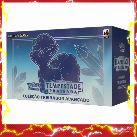 Box Cartas Pokémon Original Coleção Treinador Avançado - Tempestade Prateada