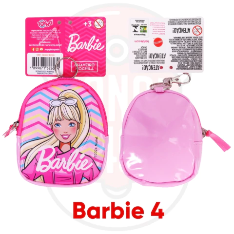 CHAVEIRO MOCHILA BARBIE TOYNG MATTEL BRINQUEDOS DE MENINAS ROSA BONECA MINI BOLSA DESENHO PRINCESA - loja online