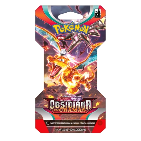 Blister Unitário Obsidiana em Chamas - Escarlate e Violeta 3 | Lacrado e Original COPAG | Pacote / Booster Pokémon TCG
