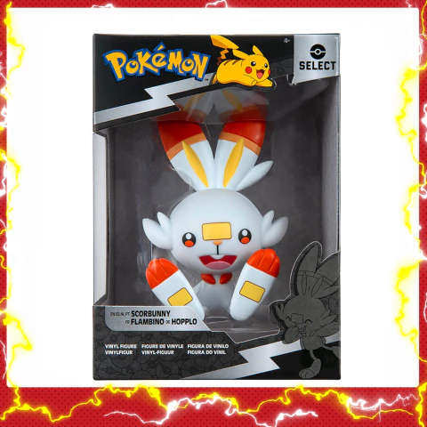 Boneco Pokémon Scorbunny Vinil