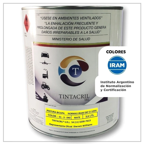 Pintura Bicapa Normas IRAM 01-3-040 x 3.6 litros