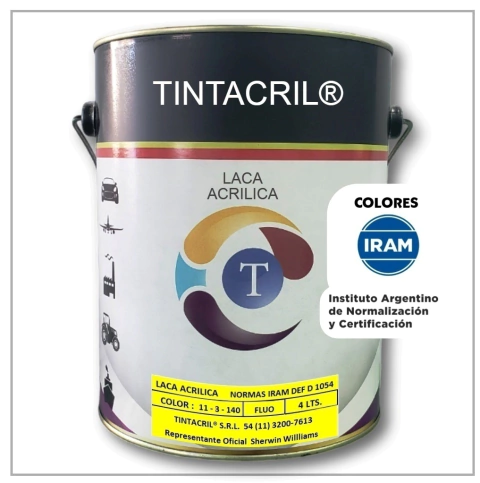 Laca Acrilica Normas IRAM 11-3-140 x 4 litros (Flúo)