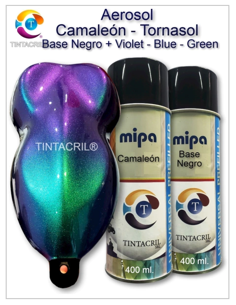 pintura en aerosol tornasol