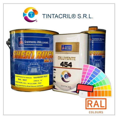 RAL 3027 PINTURA POLIURETANICA ROJO FRAMBUESA