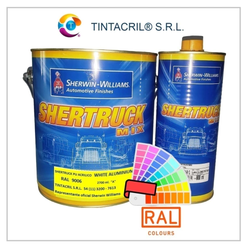 RAL 9006 ALUMINIO CLARO PINTURA POLIURETANICA 