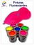 pintura fluorecente sintetica color magenta