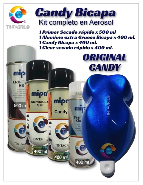 candy cobalt blue en aerosol kit completo