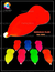 fluorecente pintura nitrosintetica color naranja