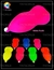fluorecente pintura nitrosintetica color rosa
