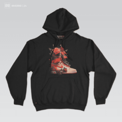 MOLETOM CANGURU AJ1 FLOWERS (SNEAKERHOODIE)