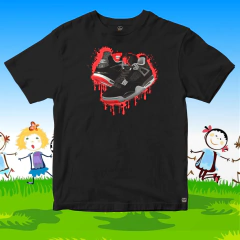 T-Shirt AJ4 BRED BLEEDING OUT KIDS