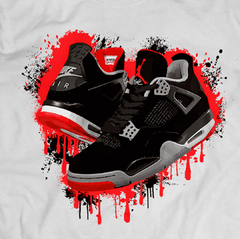 T-Shirt AJ4 BRED BLEEDING OUT - SNEAKERSHIRTS
