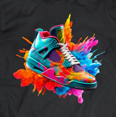 T-Shirt AJ4 Splat Paint - comprar online
