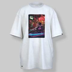 T-Shirt OVERSIZED AJ's Futuristic Anime Cards AJ4 Black na internet