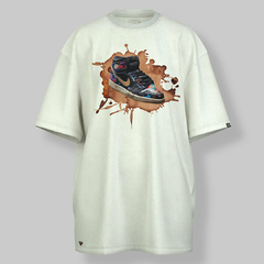 T-Shirt OVERSIZED AJ1 Coffee Stains - SNEAKERSHIRTS