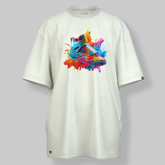 T-Shirt OVERSIZED AJ4 Splat Print - SNEAKERSHIRTS