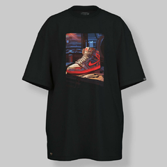 T-Shirt OVERSIZED AJ's Futuristic Anime Cards AJ1 Orange - comprar online