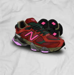 T-Shirt NB9060 BURGUNDY BY SENA SNEAKERS - SNEAKERSHIRTS