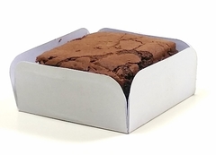 Forminha 6x6x2,5 - até 5 dias ÚTEIS - mod. QG Branca/100 un - p/ pão de mel, brownie... - Hr embalagens
