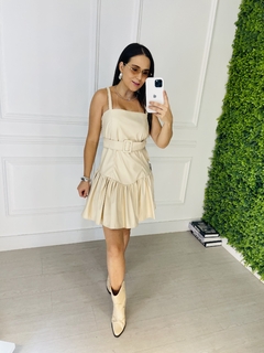 Vest. Babado Couro - loja online