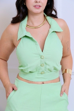Blusa Stella - verde menta
