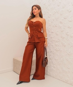 Imagem do Conjunto Ludmila - tomara que caia e calça pantalona
