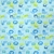 Interlock Estampado Celeste Con Caritas Animales - comprar online