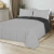 Acolchado Kavanagh Simil Plumon 0099 Negro Gris Perla