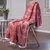 Frazada Flannel Sherpa Malaga Rosa Viejo - comprar online