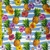 Tropical Estampado Waterproof Rayas Celeste y Blanca C/piña - comprar online