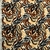 Corderito Sintetico Estampado Con Jersey Flores Marron y Beige C/jersey Beig - comprar online